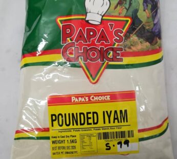 papas choice pounded yam 1.5kg